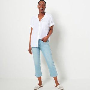 NYDJ Marilyn Straight Crop Jeans in Cool Embrace - Hollander